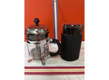Bodum Coffee Grinder And French Press Coffee Maker