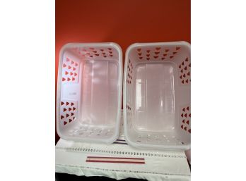 Lot Of 2 Ikea Laundry Baskets Excellent Condition