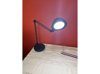 LED Office Desk Task Adjustable Lamp Works Fully Extended 24 In Tall