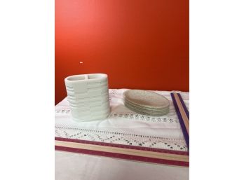 Toothbrush Holder And Soap Dish Lot