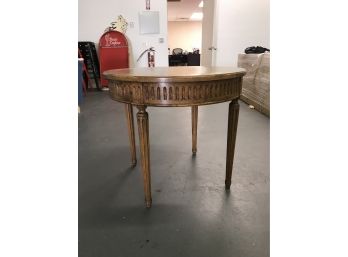 Round Occasional Table Custom Wood Mamaroneck NY