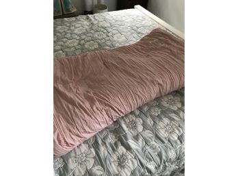 Pretty Pale Pink King Size Comforter With 2 Shams