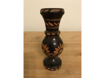 Vintage Hand Carved Bud Vase
