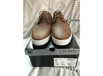 JF J Ferrar Walevia Cognac Mens Dress Sneakers Size 10 New In Box