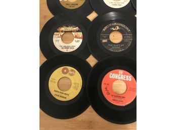 Lot Of 15 Vintage Vinyl Single Records