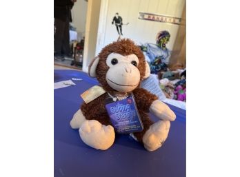 Vintage 2006 9' Russ Shining Stars Naming Brown Monkey Sealed Plush Stuffed