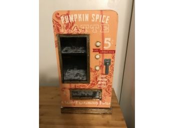 Original Pumpkin Spice Latte Vending Machine Display Cabinet Rae Dunn