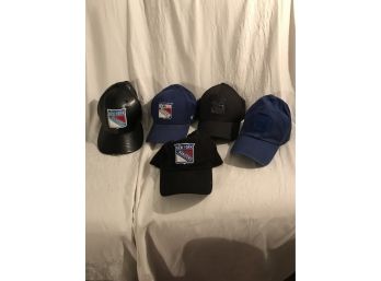 Lot Of 5 New York Rangers Hats NHL