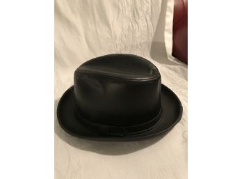Mens Genuine Leather Hat Made In The USA