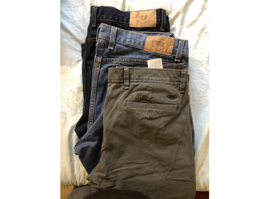 Lot Of 3 Jeans, 38 X 29, 2 Berkley Jensen, 1 Dockers