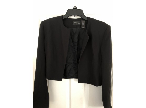 Ladies Liz Claiborne Jacket, Size 10, Black. New W/tags