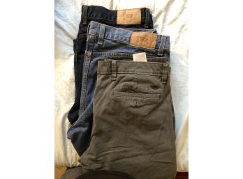 Lot Of 3 Jeans, 38 X 29, 2 Berkley Jensen, 1 Dockers