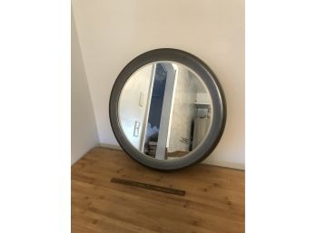 Silver Round Hanging Mirror