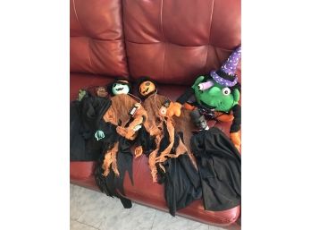 Halloween Lot Of 5 Hanging Ghouls