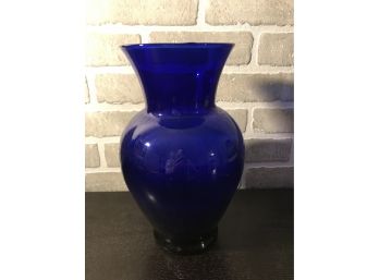 Glass Cobalt Blue Vase