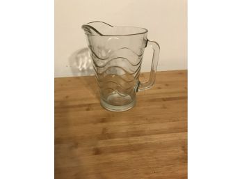 Crisa Clear Glass Water Pitcher