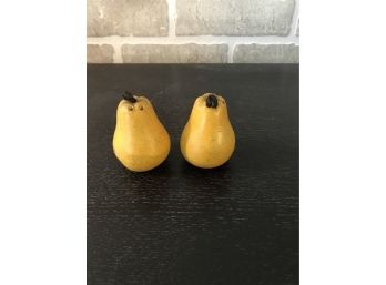 Vintage Pear Salt And Pepper Shakers
