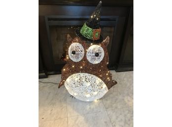 Indoor Outdoor Light Up Halloween Owl