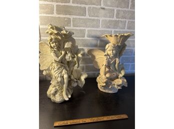 Lot Of 2 Garden Angels See Photos