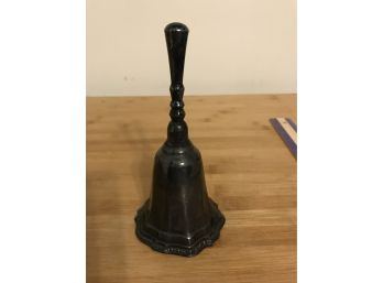 Collectible Avon Silverplate Hostess Or Dinner Bell Hudson Manor Collection Highly Tarnished Charming
