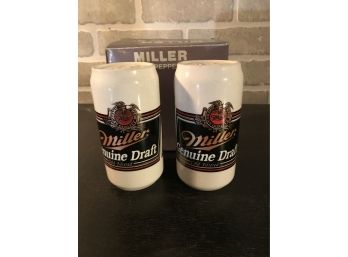 Miller Genuine Draft Beer Salt And Pepper Shakers
