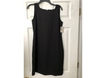 Ladies Liz Claiborne Sleeveless Dress, Petite 10, New W/tags, Black, Zippered Back