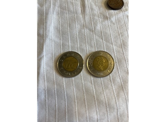 1996 Canadian 2 Dollars Coin Elizabeth II  D.G. Regina