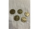 US Buffalo Indian Head Nickel Lot Of 5 Different Years