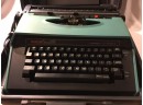Brother Cassette Correct-o-Riter I Electric Typewriter Portable Blue W/ Case