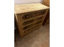 Hand Painted Antique Wooden Chest Of Drawers With Locks On Each No Keys Sorry See Photos