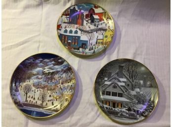 3 X The Franklin Mint Limited Edition Collectors Plates