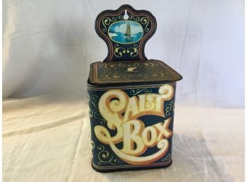 Salt Box Storage Tin With Lid Case Manufacturing Made In England