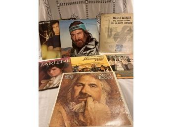 Vinyl Record Album Lot Kenny Rogers Willie Nelson Charlene Neil Diamond And More