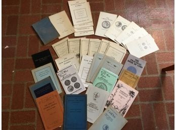 Lot Of Vintage Coin Collectors Catalogs Journals Books