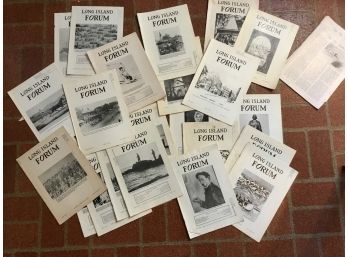 Lot Of Over 20 Long Island Forum Magazines 1960s