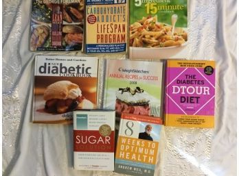 Lot Of 8 Healthy Cookbooks