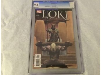 Marvel Loki Comic Book Issue 1 - CGC Graded 9.4 - First Issue!