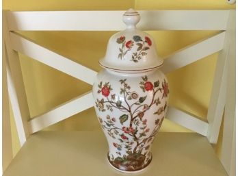 Large Vintage Andrea By Sadek Floral 13 Jar Urn Vase 9351