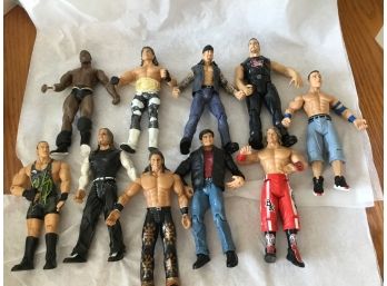 Lot Of 10 WWE Wrestling Action Figures