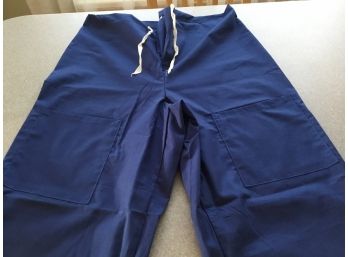 38 Sets Unisex Medical Scrubs Size XS Navy Blue Cargo Pants & V Neck Top