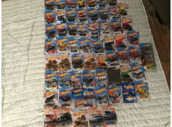 Lot Of 60 Cars Hot Wheels And 4 Matchbox Moving Parts Cars