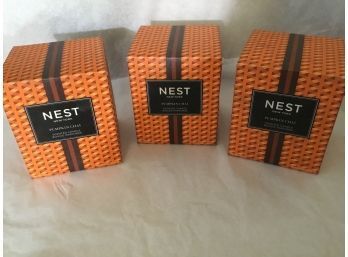 3 X Nest New York Fragrance Pumpkin Chai Scented Candles New 8.1 Oz Each