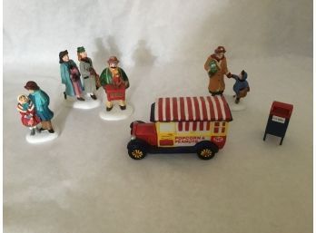 Lot Of 6 Department 56 Christmas Village Accessories