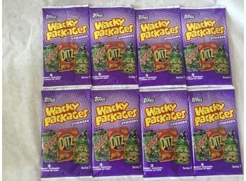 8 Packs Topps Wacky Packages Stickers Series 7