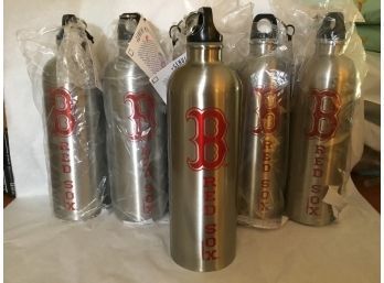 6 Boston Red Sox Limited Edition 750 ML Water Bottles Genuine MLB Merchandise