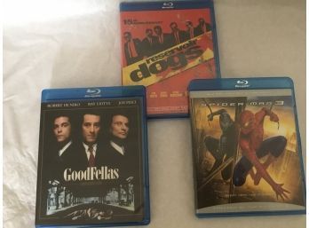 3 Blu-ray Disc Goodfellas, Reservoir Dogs And Spider-man 3