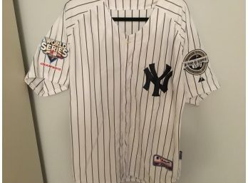 New York Yankees Majestic 65 Hughes MLB Jersey Inaugural Season 2009 World Series Jersey Size 50