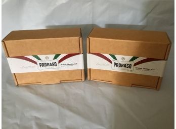2 X Proraso Shave Travel Kit