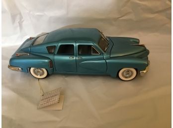 Franklin Mint 1948 Tucker Torpedo COOL Waltz Blue 1:24 Model Car Mint With Tag