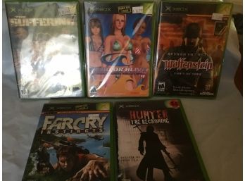 Lot Of 5 Xbox Games 3 Are Sealed Extreme Beach Volleyball Dead Or Alive